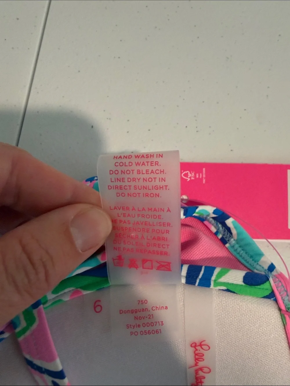 LILLY PULITZER Blossom Underwire Bikini Top size 6